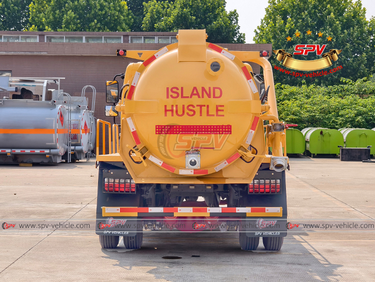 5,000 Litres Sewage Treament Truck DongFeng - Rear Side